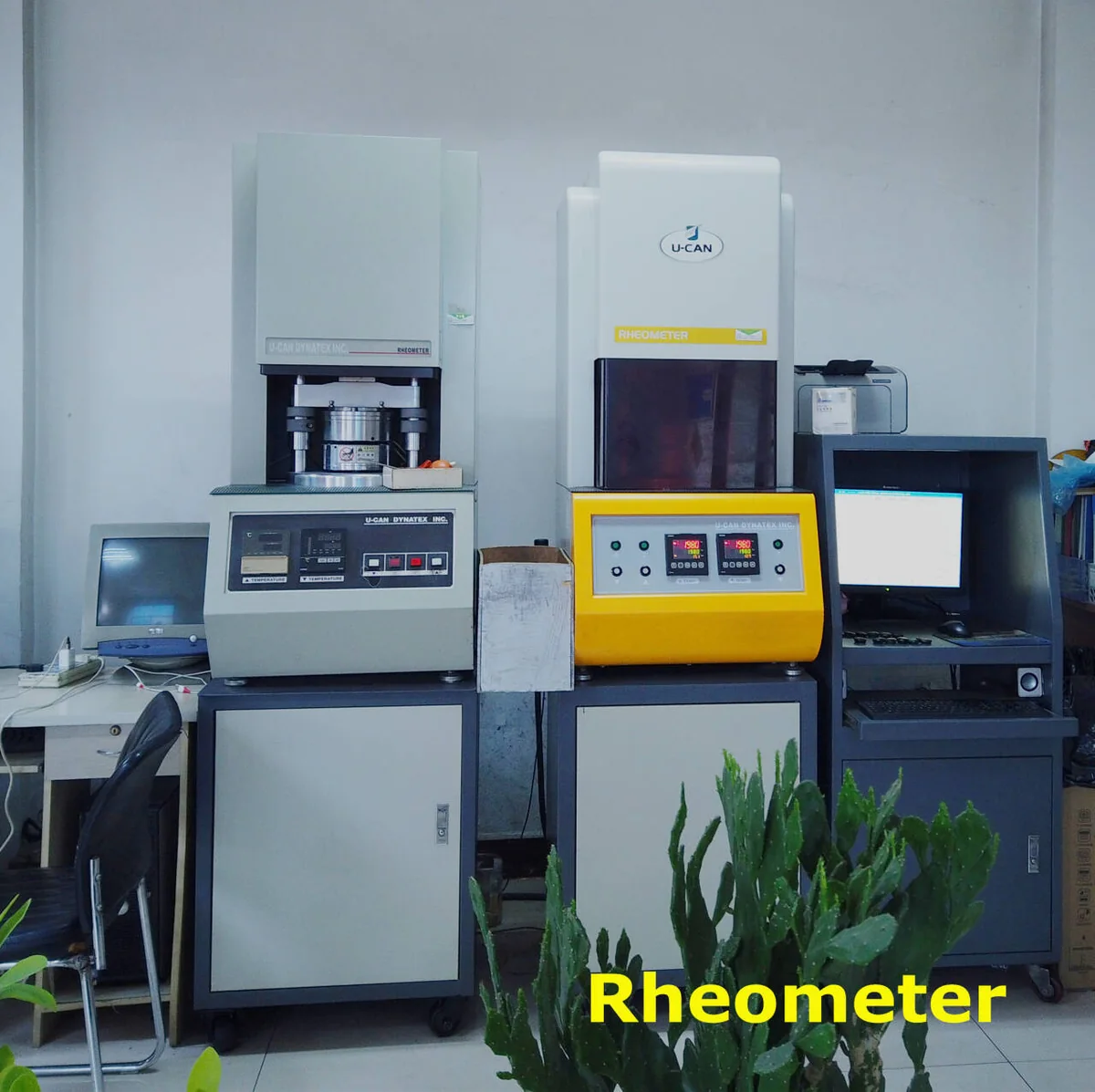 Rubber rheometer testing equipment