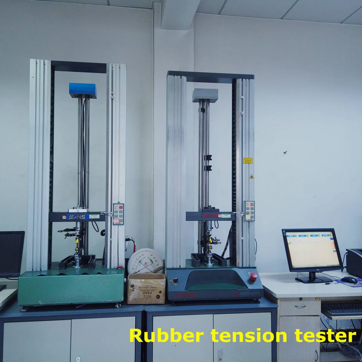 Rubber tension testing equipment