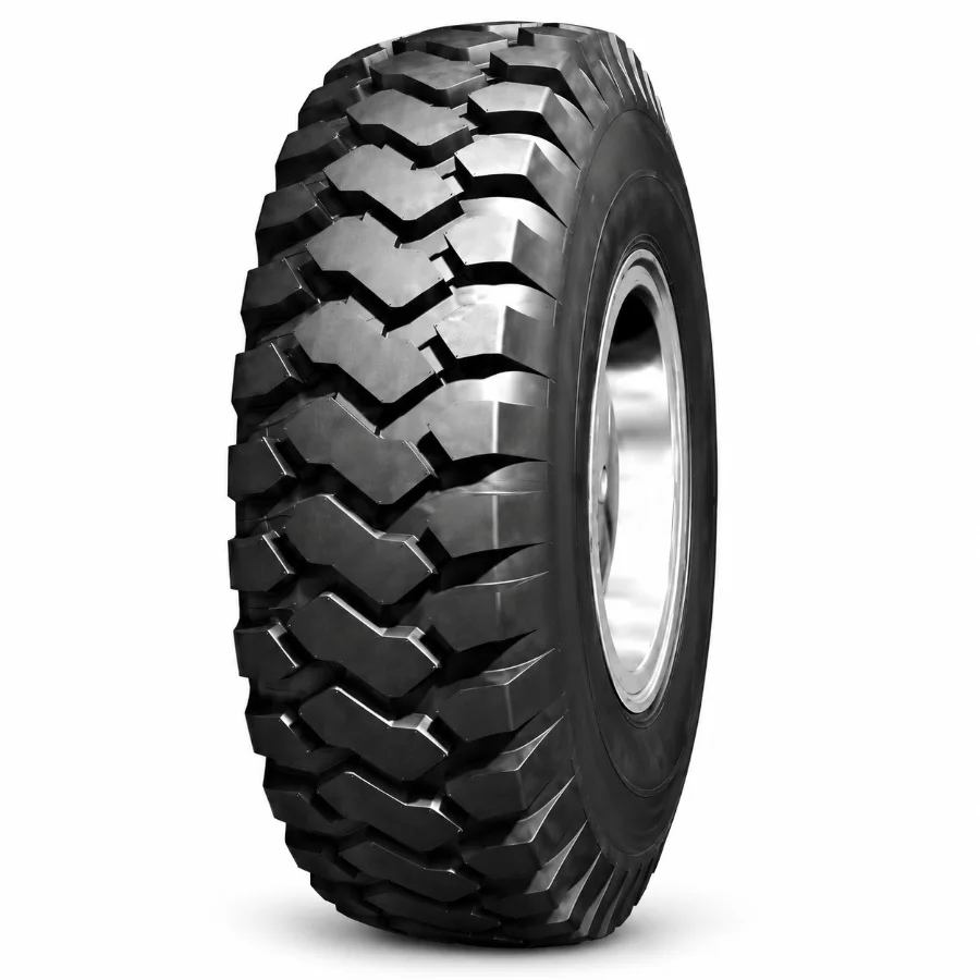 Radial E-4 Mining & Quarry Tyre three-quarter